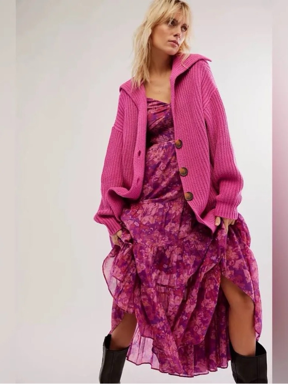Free People Swim Too Deep Oversized Cardi